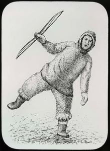 Image: Drawing of A Baffin Land Eskimo [Inuk]